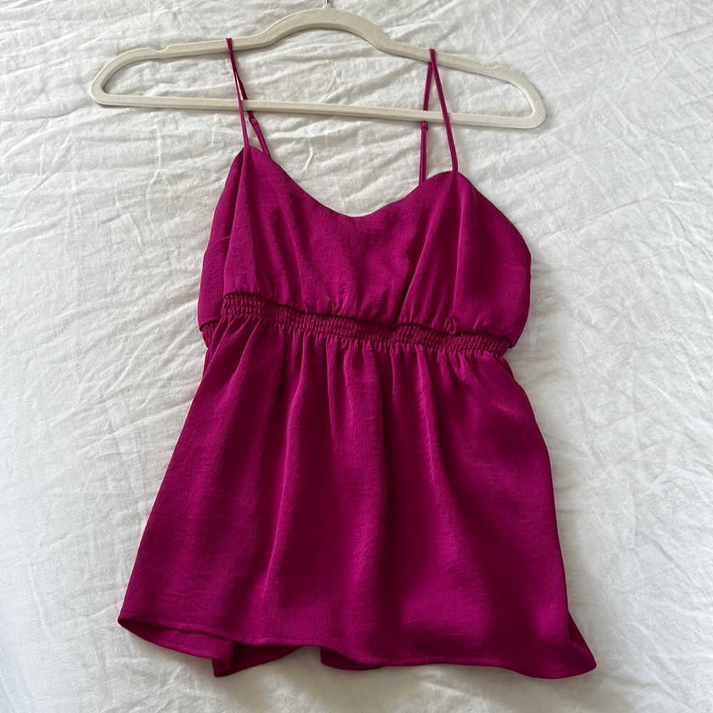 Express blouse. Hot pink blouse. Awesome for a pop of color to outfit.
